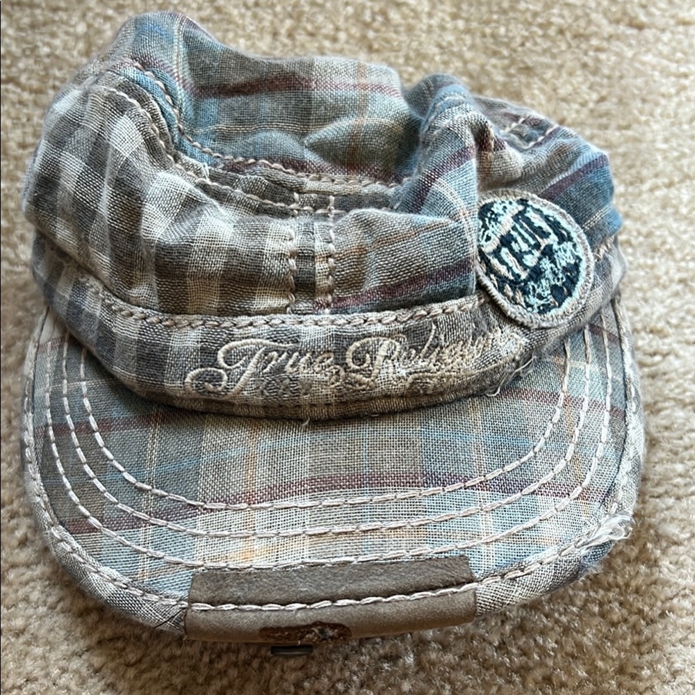 True Religion Multicolor Plaid Cap